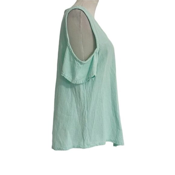 Oh My Gauze! Size 2 Large XL Top Blouse Cold Shoulder Boho Lagenlook - Picture 3 of 7